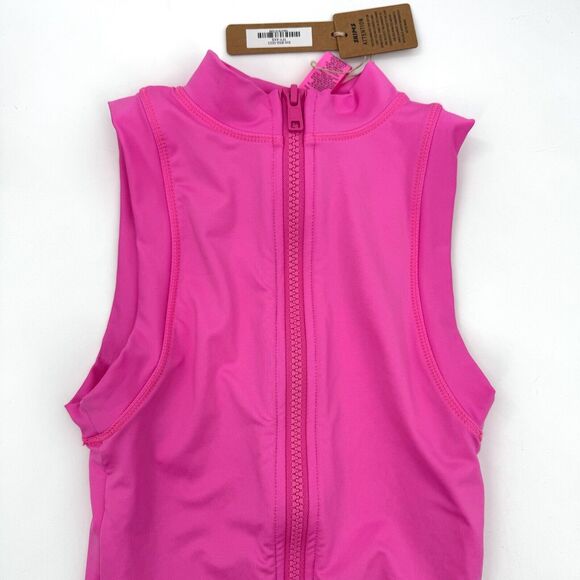 SKIMS Swim Mock Neck Cycle Suit Taffy Women’s Size XXS Limited Edition NWT - Picture 10 of 12